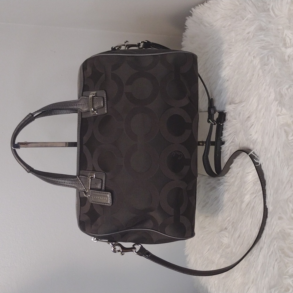 Coach Taylor Op Art Signature Satchel Bag